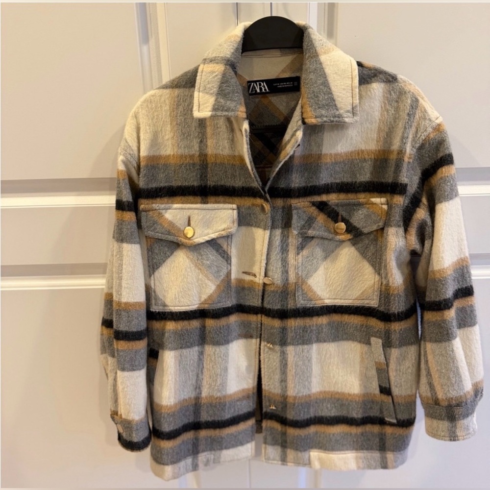 Zara Plaid Checkered Jacket